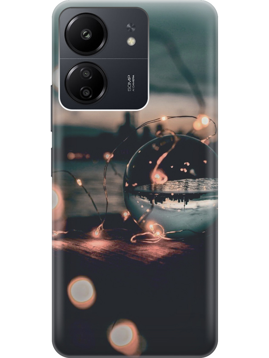 

Силиконовый чехол на Xiaomi Redmi 13C "Вечер, отдых", Бежевый;черный, 20001464