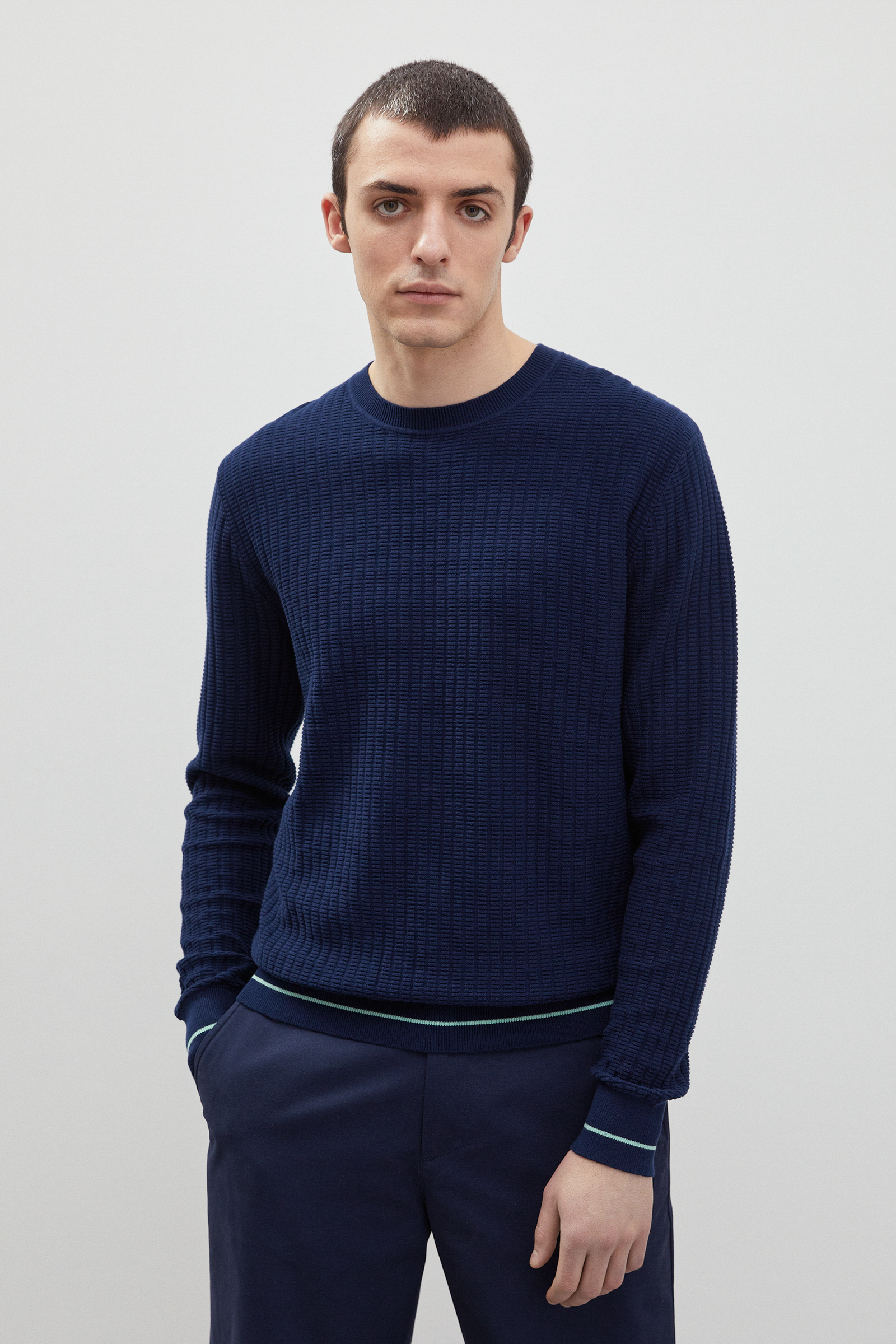 

Джемпер мужской Finn Flare FBD21106 синий 2XL, FBD21106