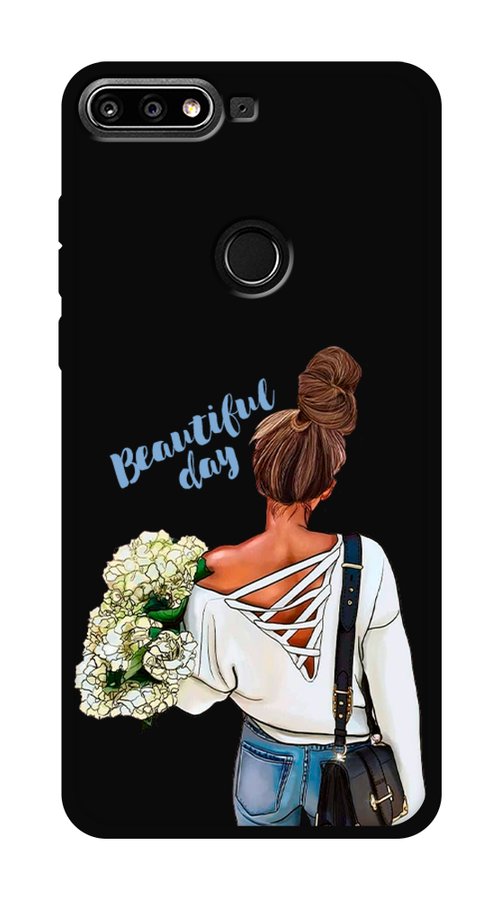 

Чехол Awog на Honor 7C Pro "Beautiful day vector", Коричневый;белый;зеленый, 65552-1