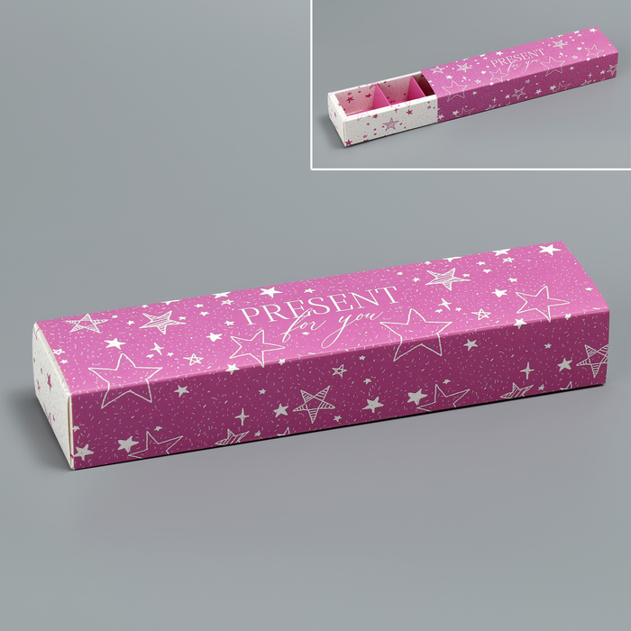 

Коробка для конфет Present, 5х21х3.3 см (5 шт.), Фиолетовый