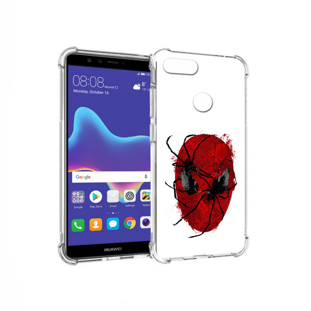 

Чехол MyPads Tocco для Huawei Enjoy 8 Plus человек паук (PT108787.33.673), Прозрачный, Tocco
