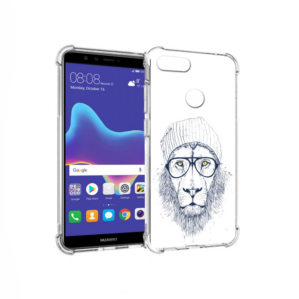 Чехол MyPads Tocco для Huawei Enjoy 8 Plus хиппи лев (PT108787.33.663)