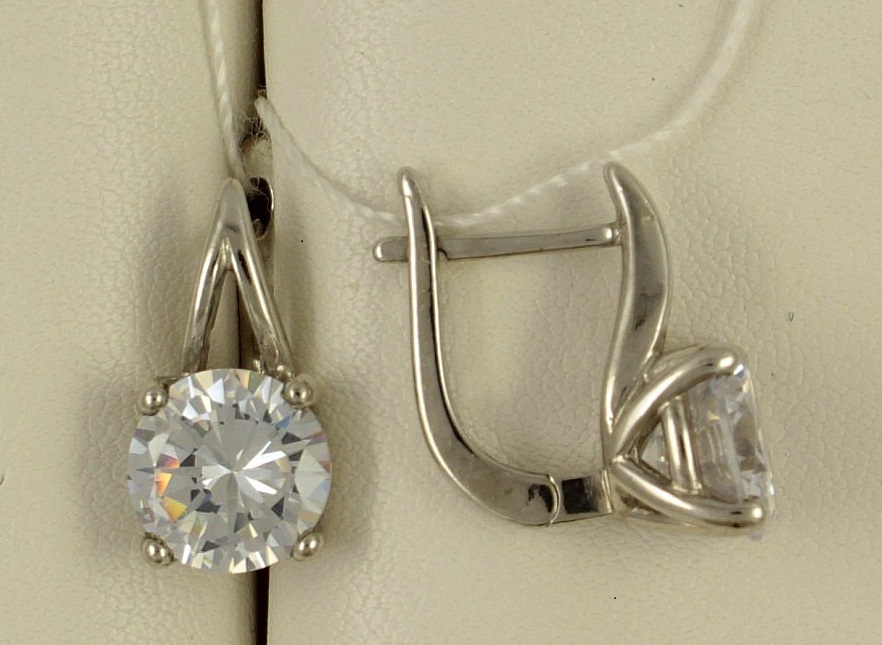 

Серьги из серебра Golden Eagle ИЦС-205, фианит, ИЦС-205
