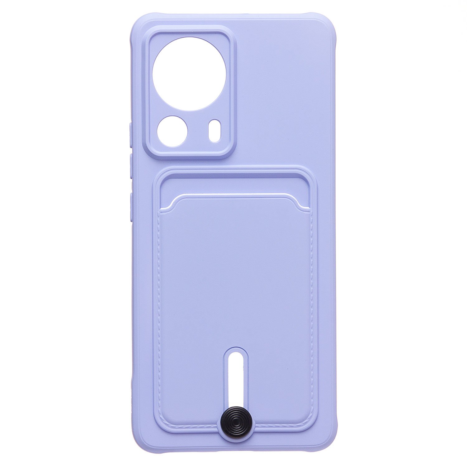 

Чехол для Xiaomi 13 Lite (2210129SG) силиконовый с картхолдером 4 светло-фиолетовый