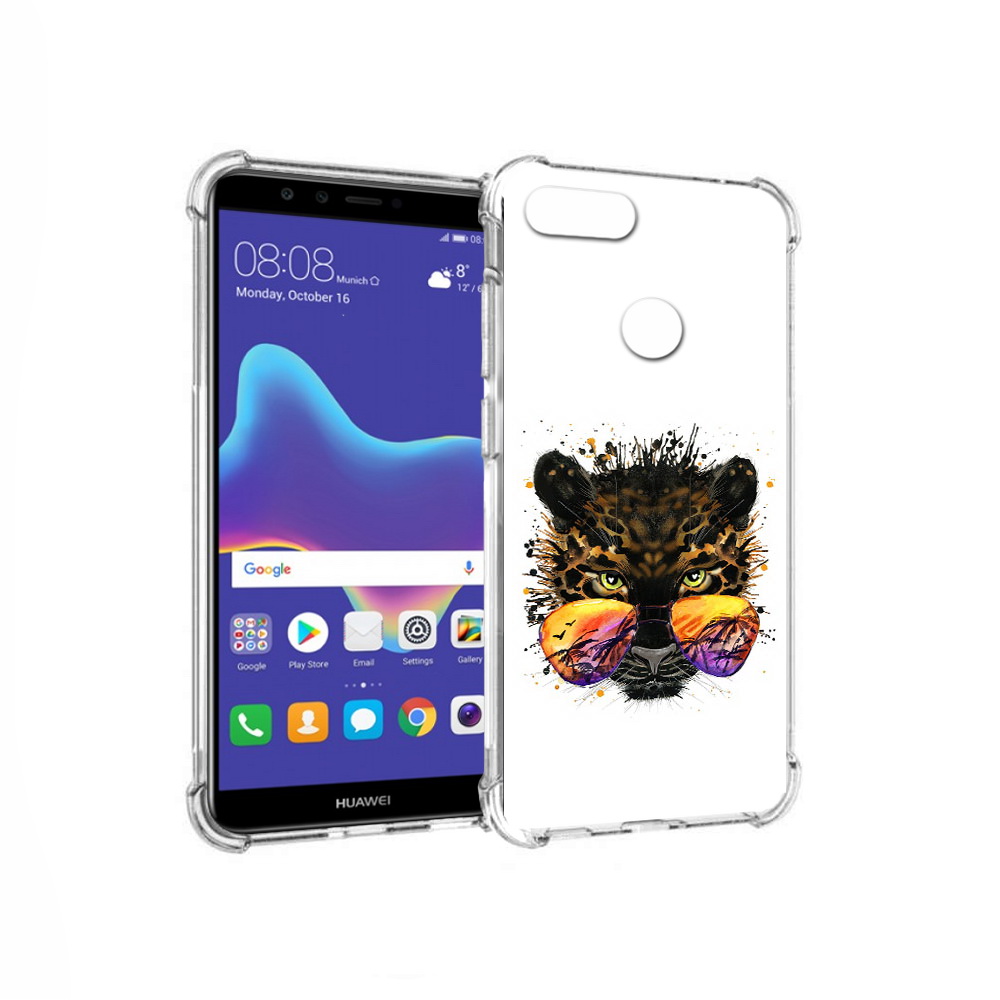 Чехол MyPads Tocco для Huawei Enjoy 8 Plus тропический леопард (PT108787.33.649)