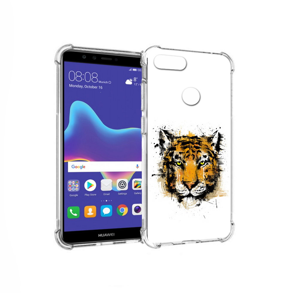 

Чехол MyPads Tocco для Huawei Enjoy 8 Plus тигруля (PT108787.33.643), Прозрачный, Tocco