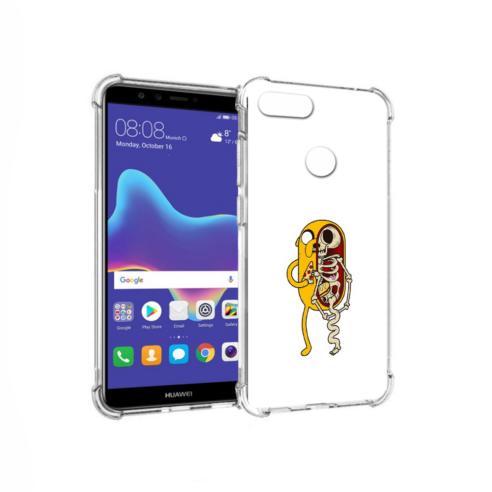Чехол MyPads Tocco для Huawei Enjoy 8 Plus Джейк скелет (PT108787.33.64)