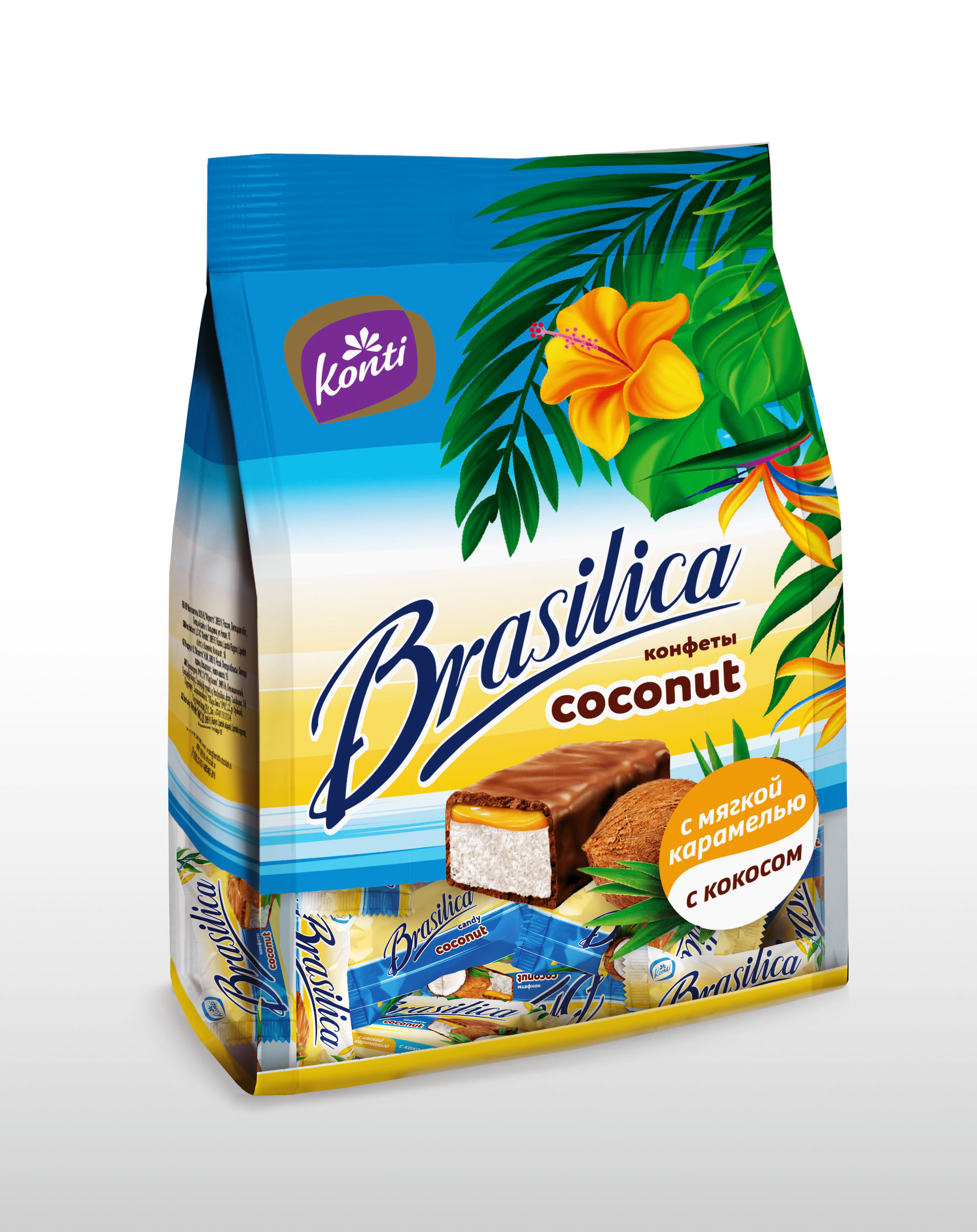 

Шоколадные конфеты Konti Brasilica Coconut 250 г