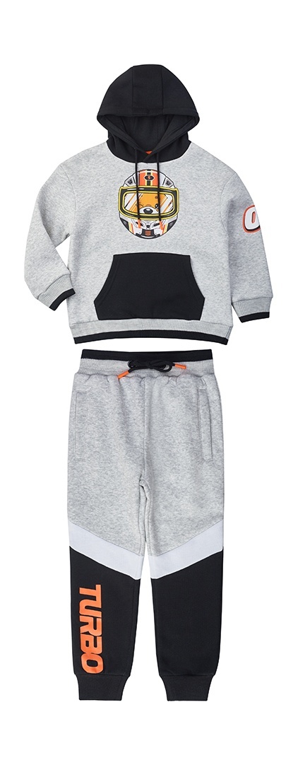 

Костюм спортивный Kari Kids AW24C33503215, серый; черный, 104, 231551
