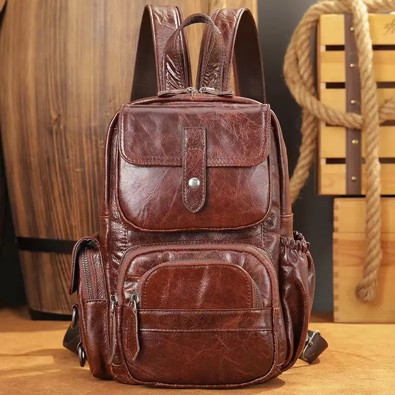 Рюкзак мужской BUONO 9106 коричневый, 30х18х10 см