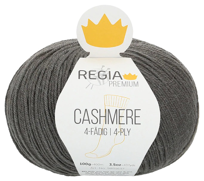 

Пряжа для вязания Regia 9801637 Cashmere (00093), Серый, Cashmere