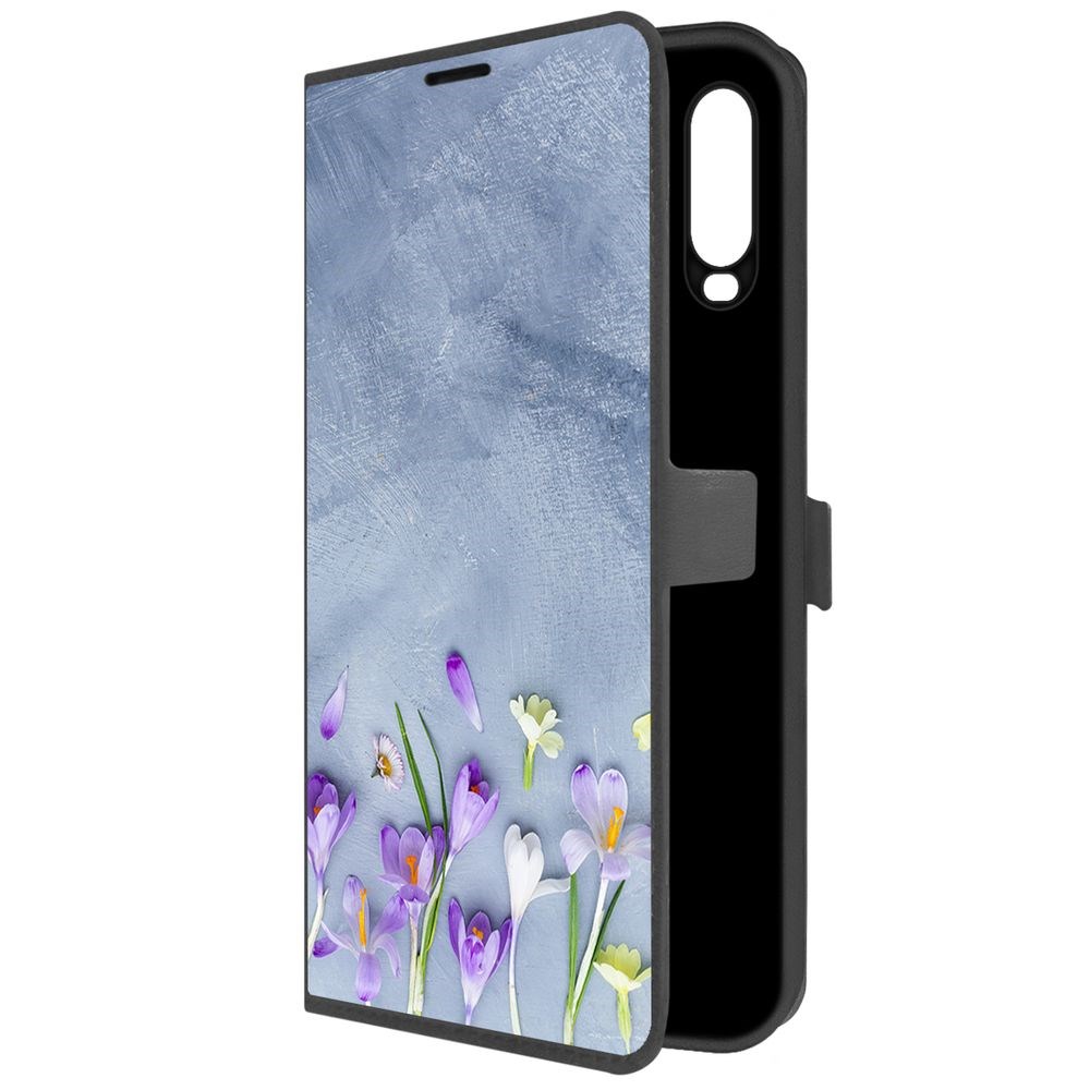 

Чехол-книжка Krutoff Eco Book для Vivo Y17 Цветочное настроение (черный)