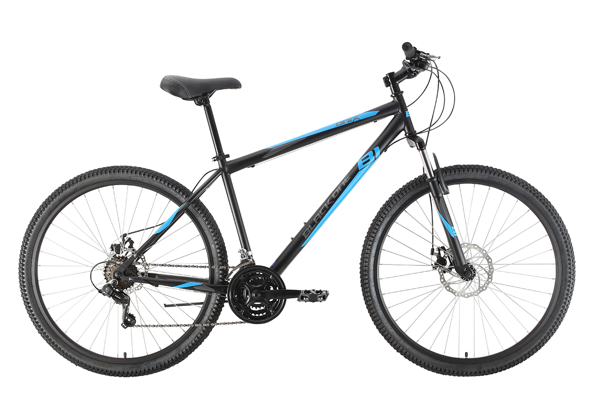 фото Велосипед black one onix 27.5 d 2021 18" черный/синий/серый
