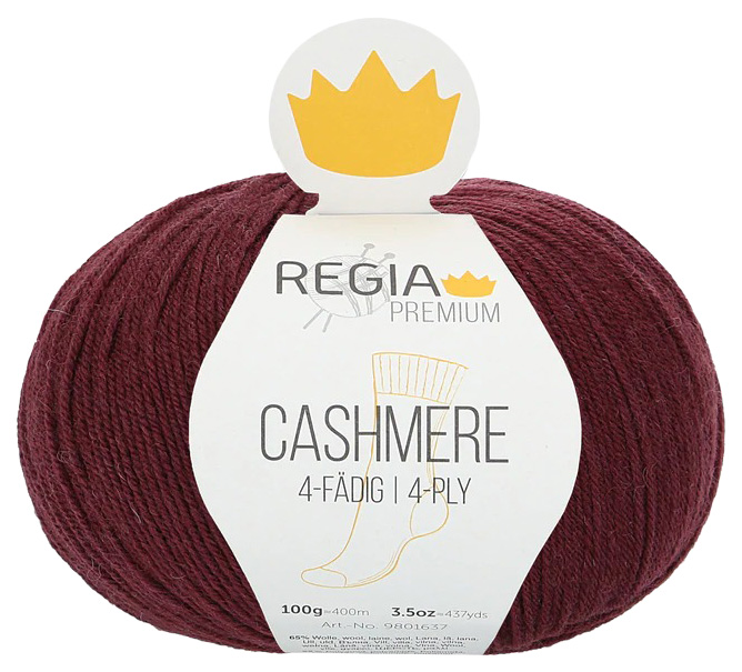 

Пряжа для вязания Regia 9801637 Cashmere (00085), Бордовый, Cashmere