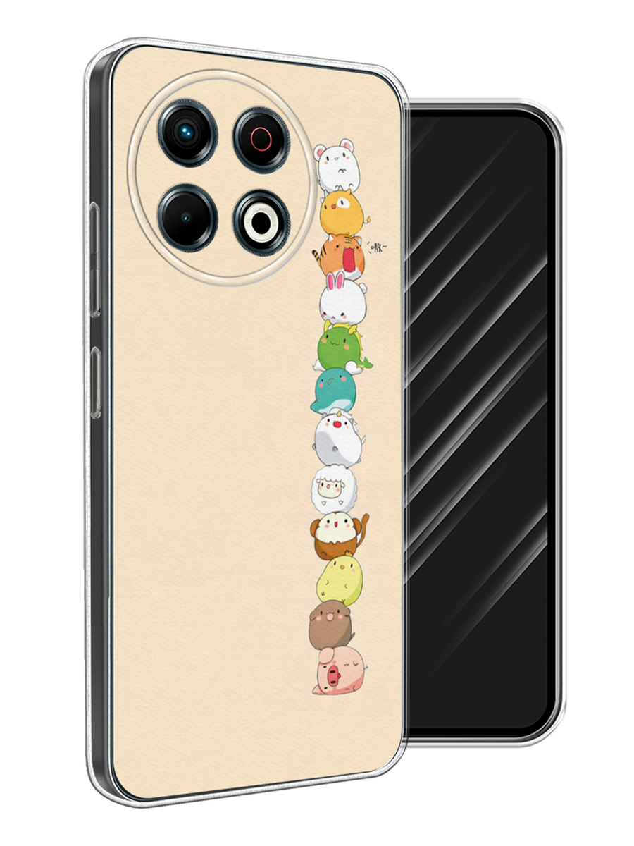 

Чехол Awog на Tecno Spark 30 Pro "Питомцы Чиби", Желтый, 309850-1