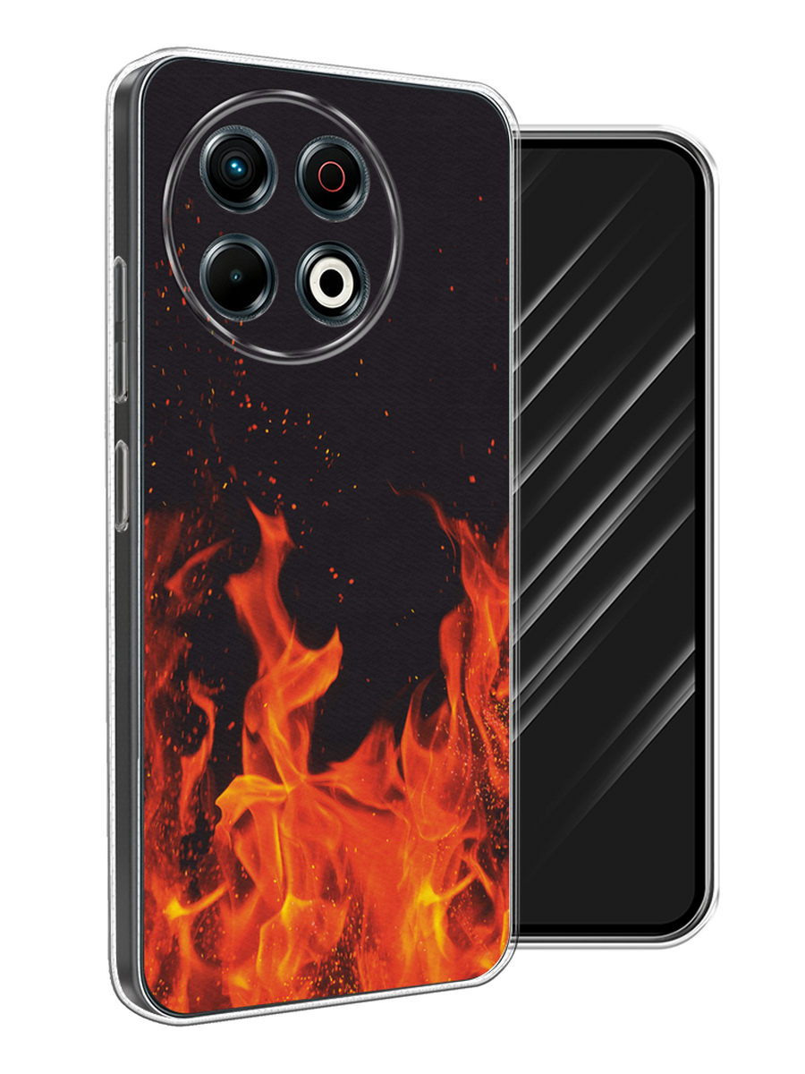 

Чехол Awog на Tecno Spark 30 Pro "Все в огне", Оранжевый;черный, 309850-1