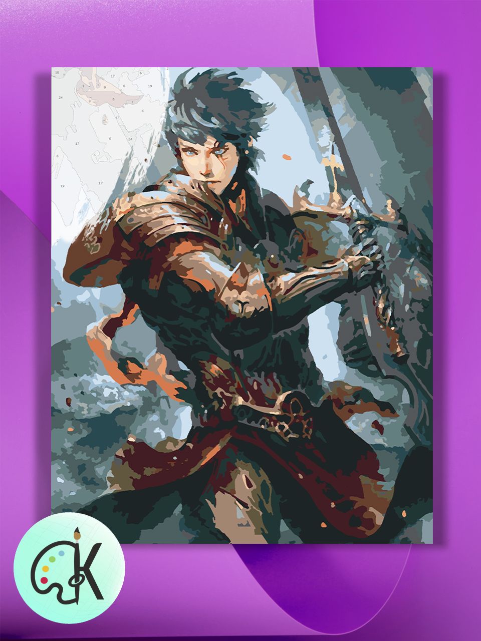 Картина по номерам на холсте Культура Цвета Mobius Final Fantasy, 30 х 40 см