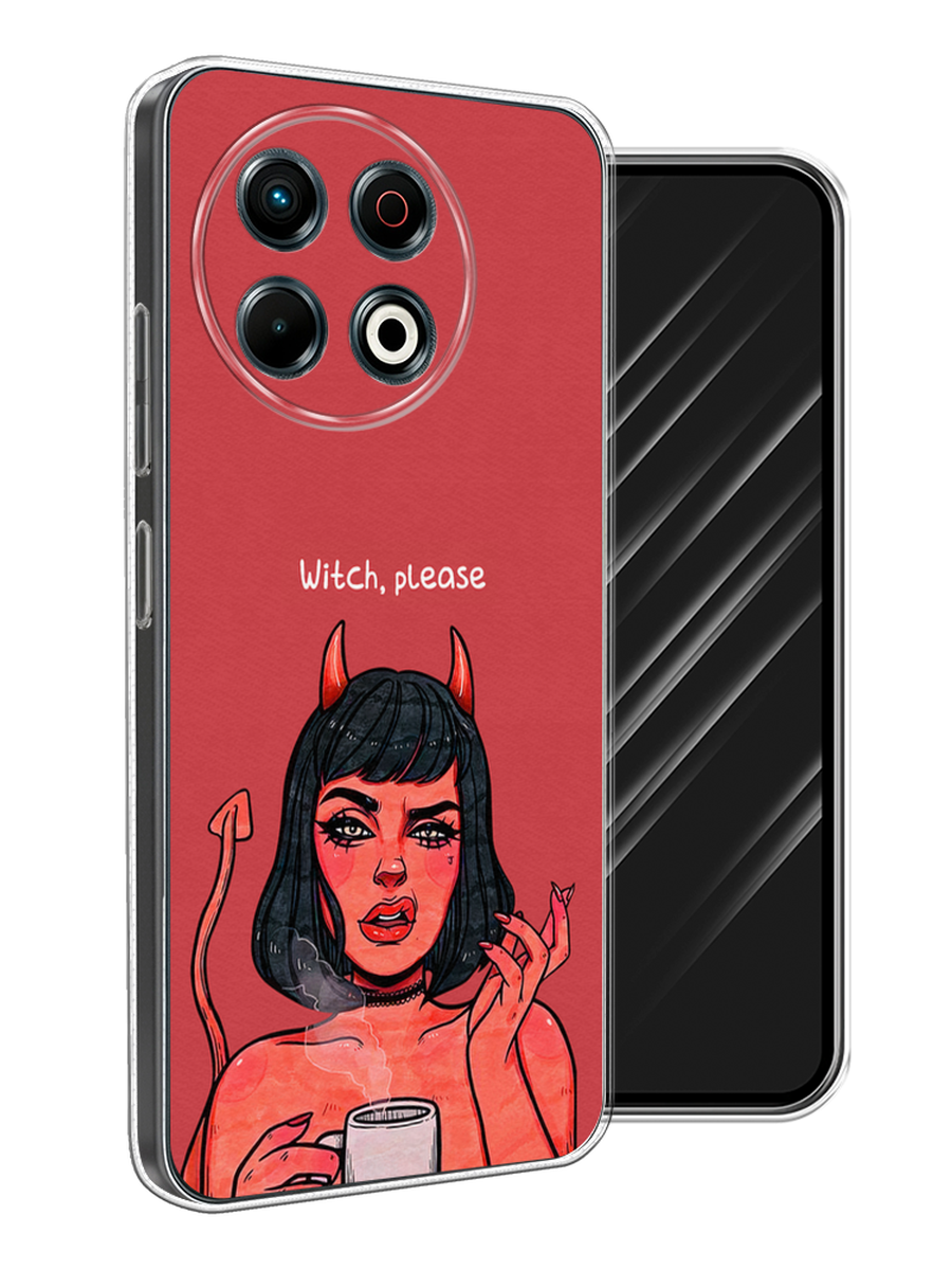 

Чехол Awog на Tecno Spark 30 Pro "Evil Girl", Бордовый;черный, 309850-1