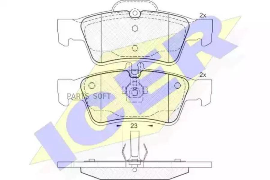 

Колодки Задние Mb W211/S211/C219 Icer 181576 Icer арт. 181576