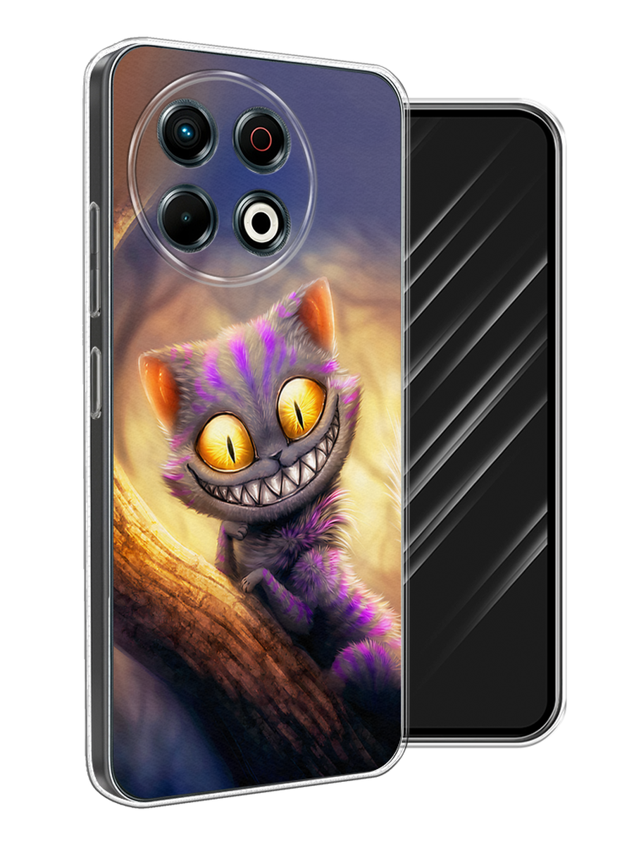 

Чехол Awog на Tecno Spark 30 Pro "Cheshire Cat", Фиолетовый;желтый, 309850-1