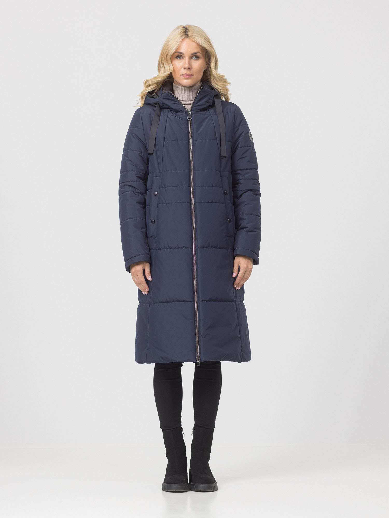 

Пальто женское Maritta 32-3024-10 синее 36 EU, Синий, 32-3024-10