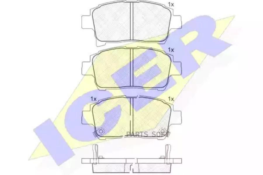 

Колодки Передние Toyota Yaris I Icer 181583 Icer арт. 181583