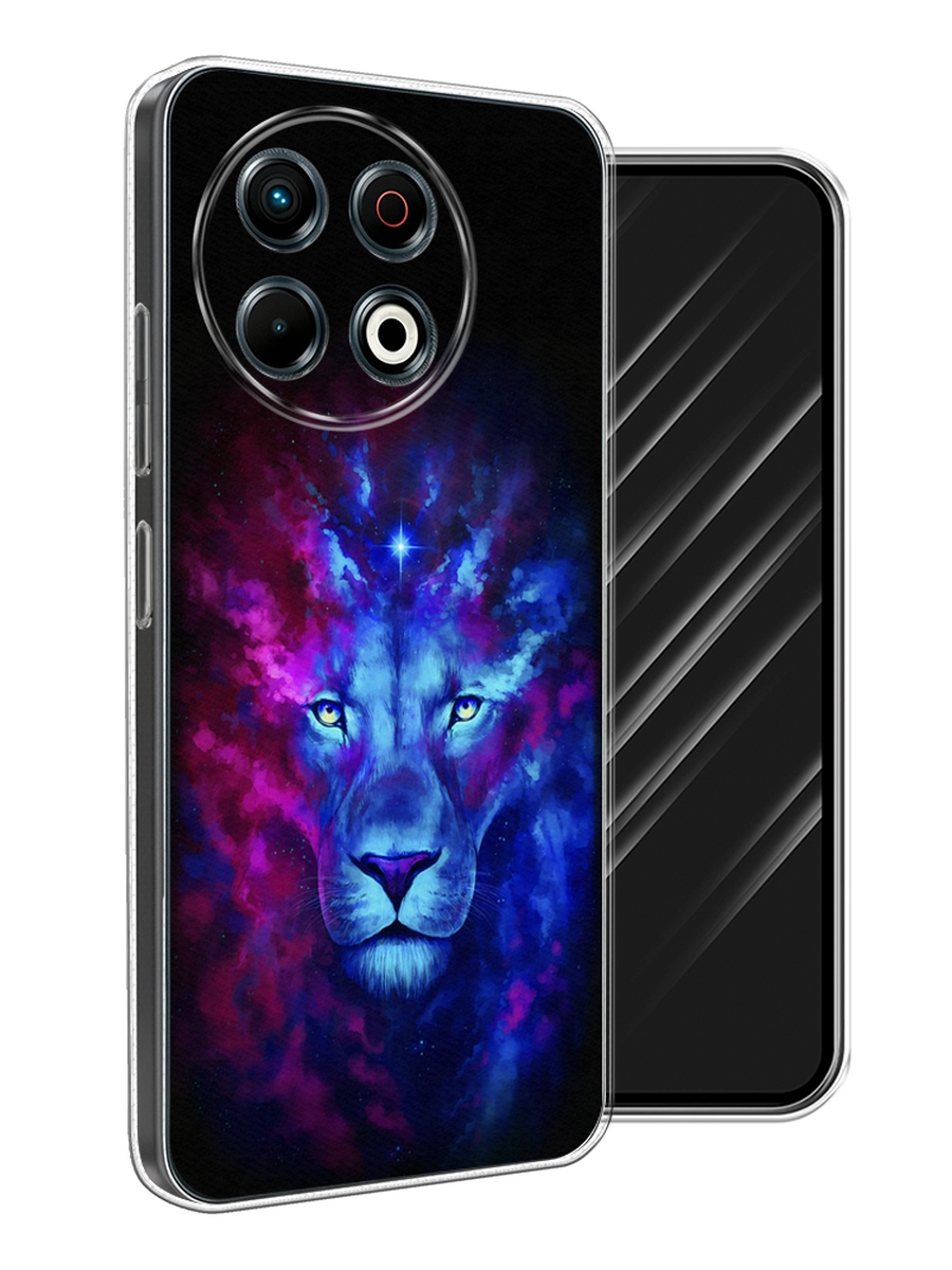 

Чехол Awog на Tecno Spark 30 Pro "Космический лев", Голубой, 309850-1