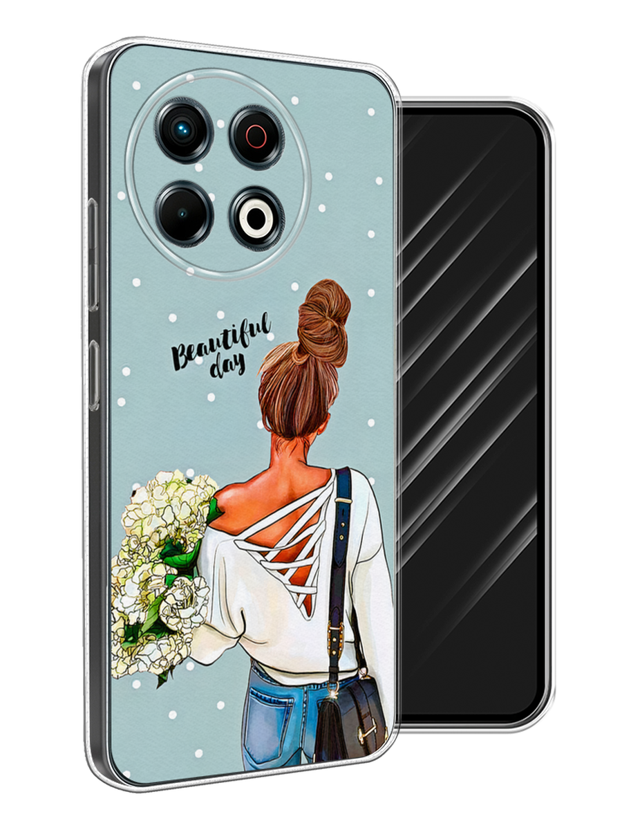 

Чехол Awog на Tecno Spark 30 Pro "Beautiful day", Голубой;коричневый;бежевый, 309850-1