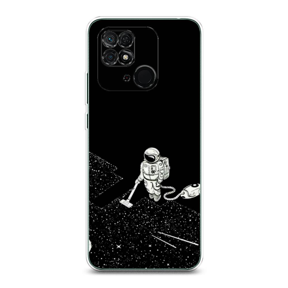 фото Чехол awog "космонавт с пылесосом" для xiaomi redmi 10c