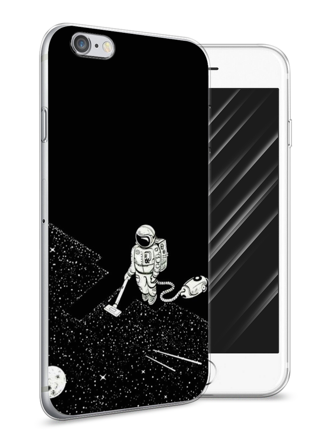 

Чехол Awog на Apple iPhone 6 / Айфон 6 "Космонавт с пылесосом", Разноцветный, 10450-1