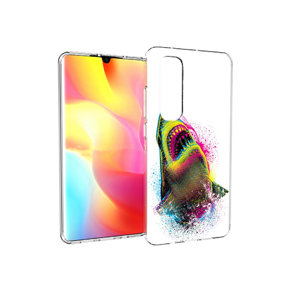 

Чехол MyPads Tocco для Xiaomi Mi Note 10 Lite челюсти-2 (PT149714.254.674), Прозрачный, Tocco