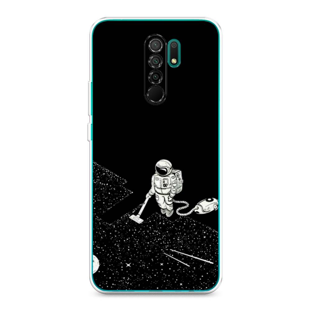 фото Чехол awog "космонавт с пылесосом" для xiaomi redmi 9