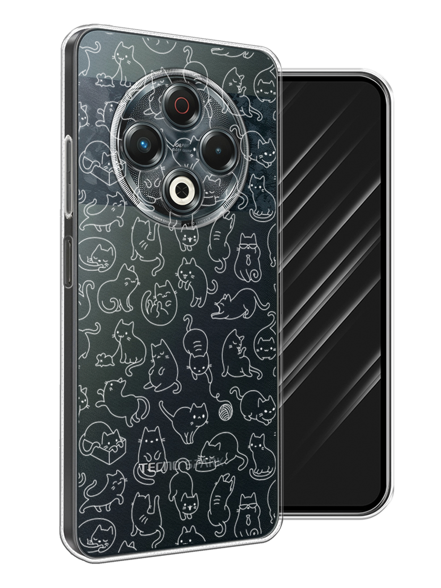 

Чехол Awog на Tecno Spark 30 "Шкодливые котики", Прозрачный;бежевый, 309150-1