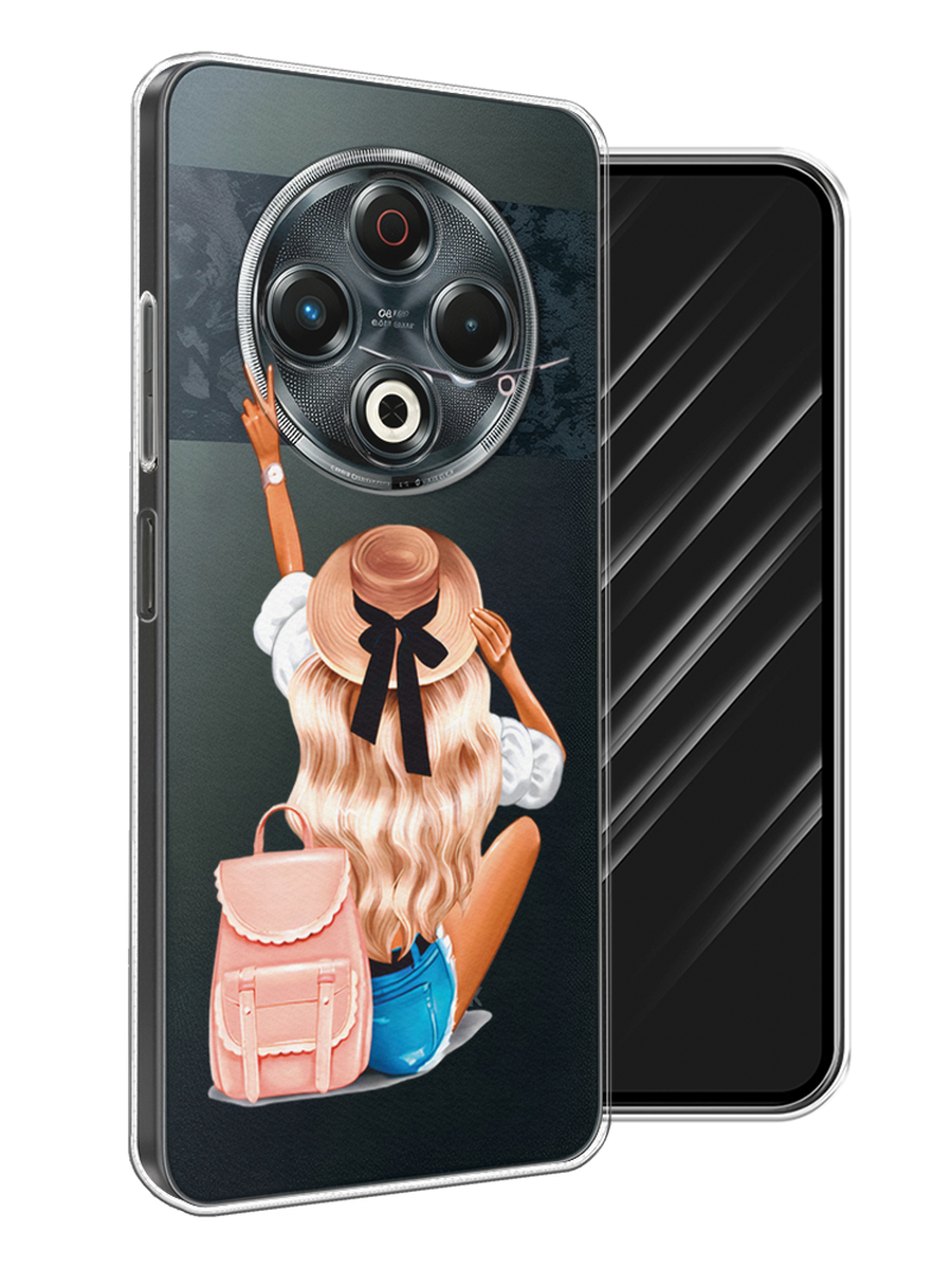

Чехол Awog на Tecno Spark 30 "Автостопом самолетом", Бежевый;белый, 309150-1