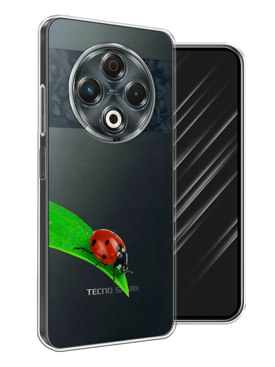 

Чехол Awog на Tecno Spark 30 "На счастье", Белый;красный;зеленый, 309150-1