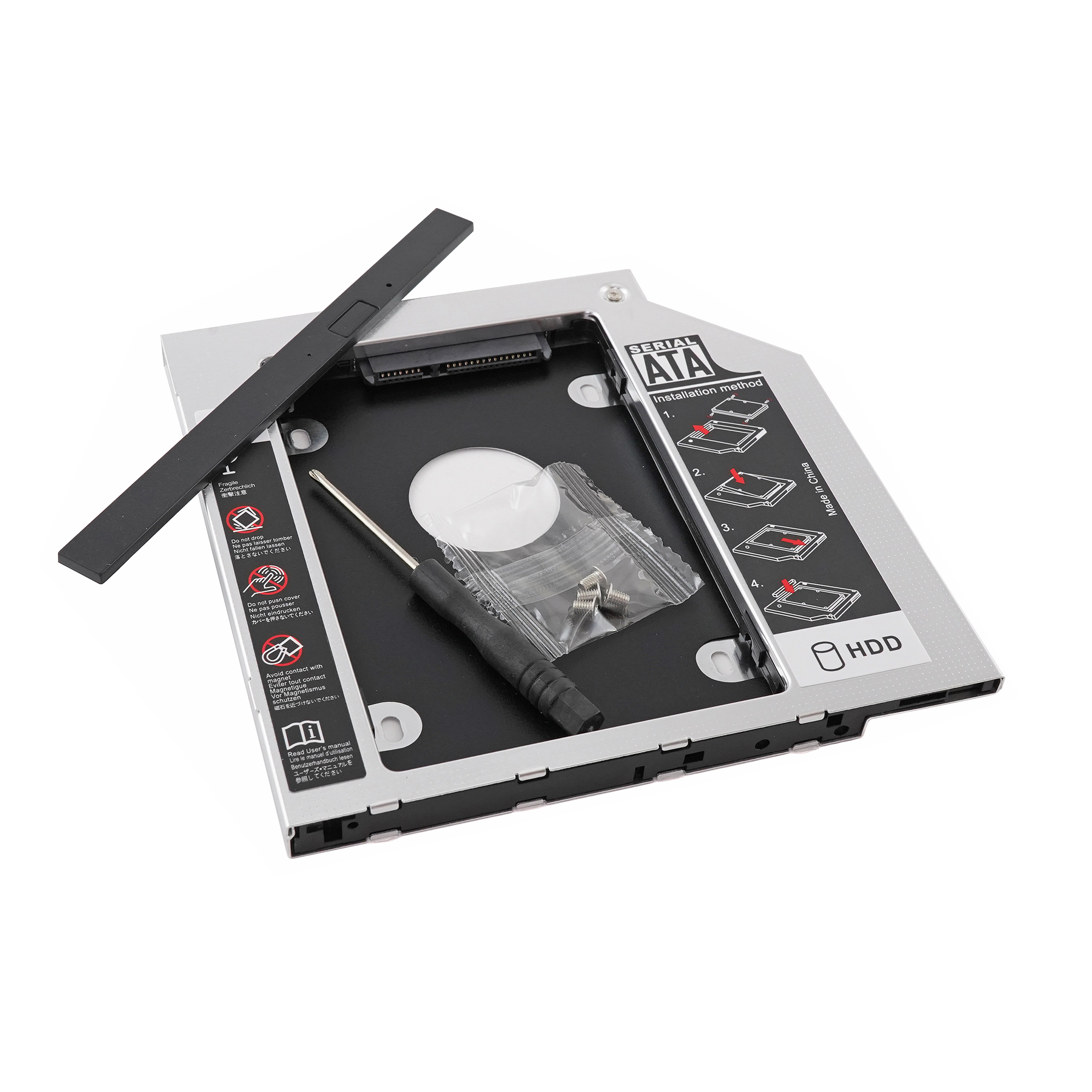 Переходник Optibay для дополнительного HDD в отсек CD/DVD SATA 9.5 mm