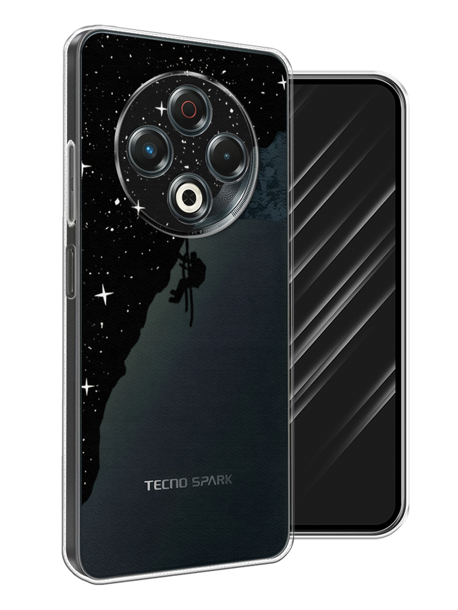 

Чехол Awog на Tecno Spark 30 "Скалолаз в космосе", Черный;белый;бежевый, 309150-1