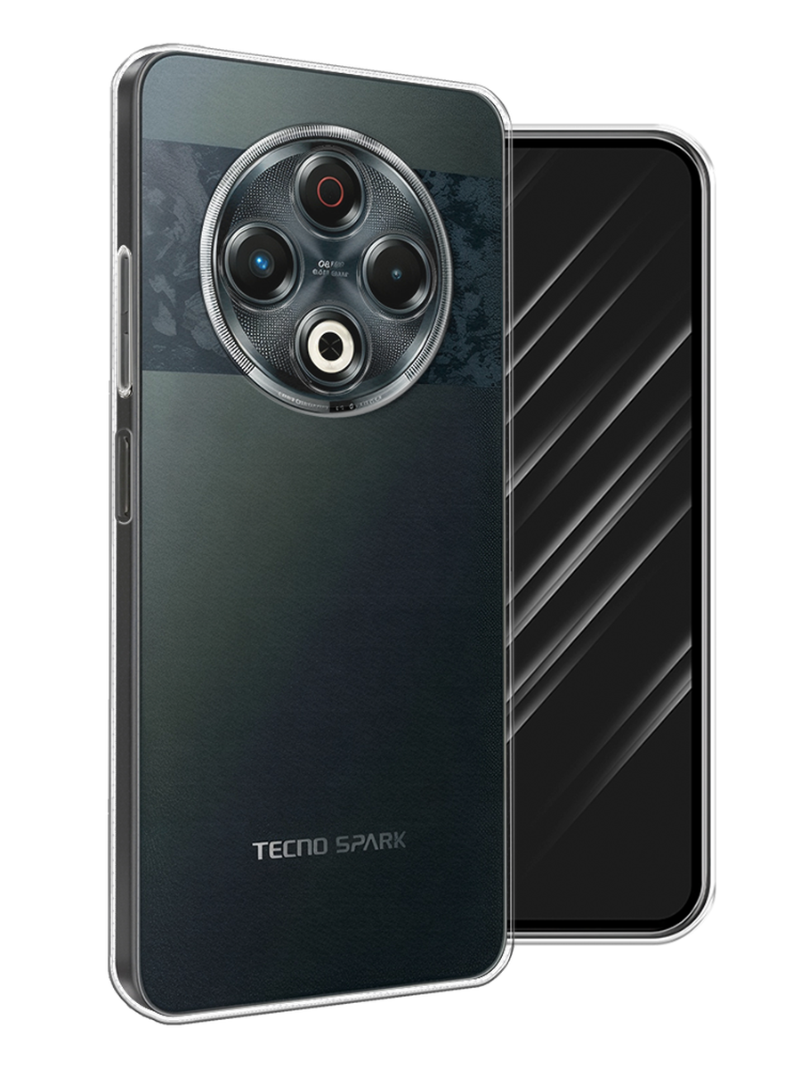 

Чехол Awog на Tecno Spark 30 прозрачный, 309150-1