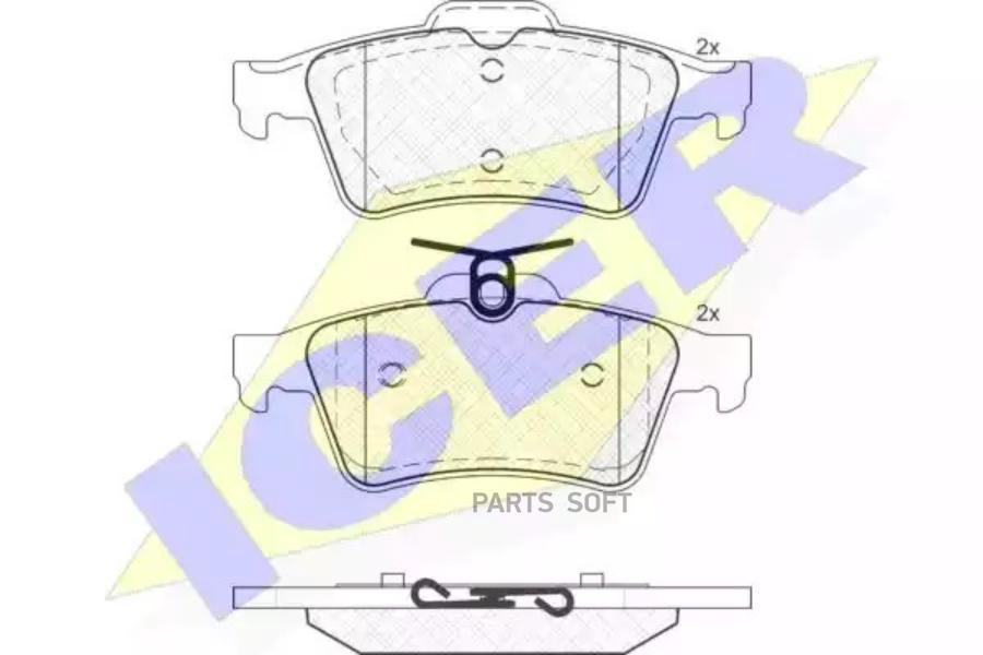 

Тормозные колодки ICER задние для Ford/Mazda/ Nissan/Opel/Renault/Volvo 181651