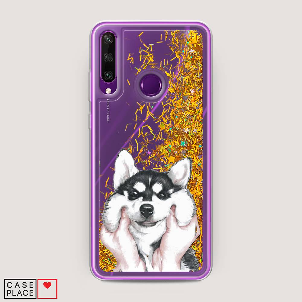 

Чехол Awog на Huawei Y6p "Щечки хаски", Серый, 6103290-1