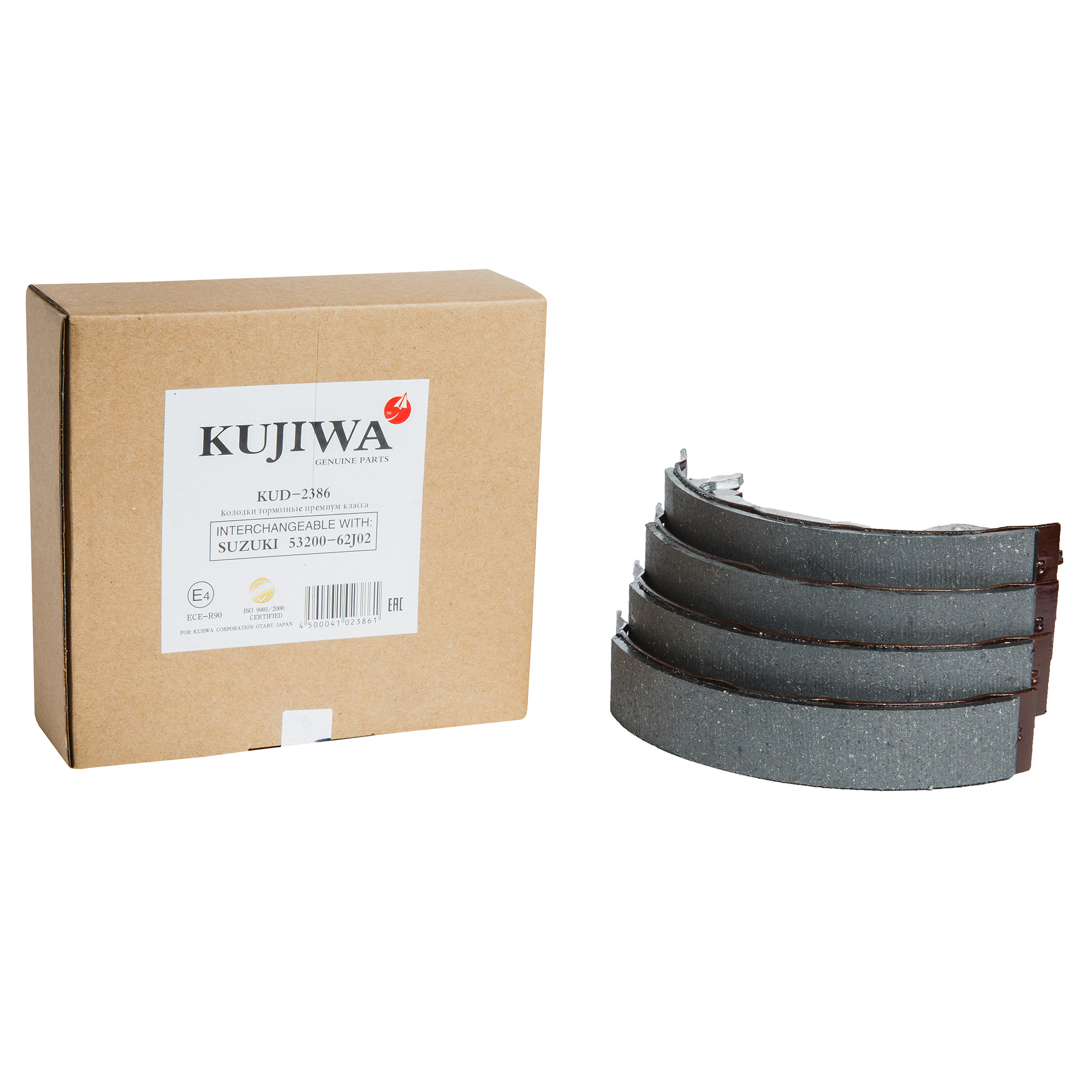 

Колодки тормозные барабанные KUD2386 KUJIWA 5320062J02 SUZUKI