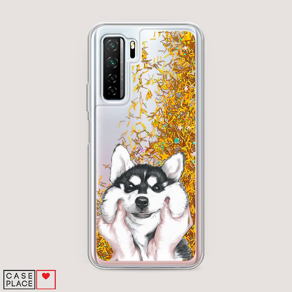 

Чехол Awog на Huawei P40 lite 5G "Щечки хаски", Серый, 6103090-1