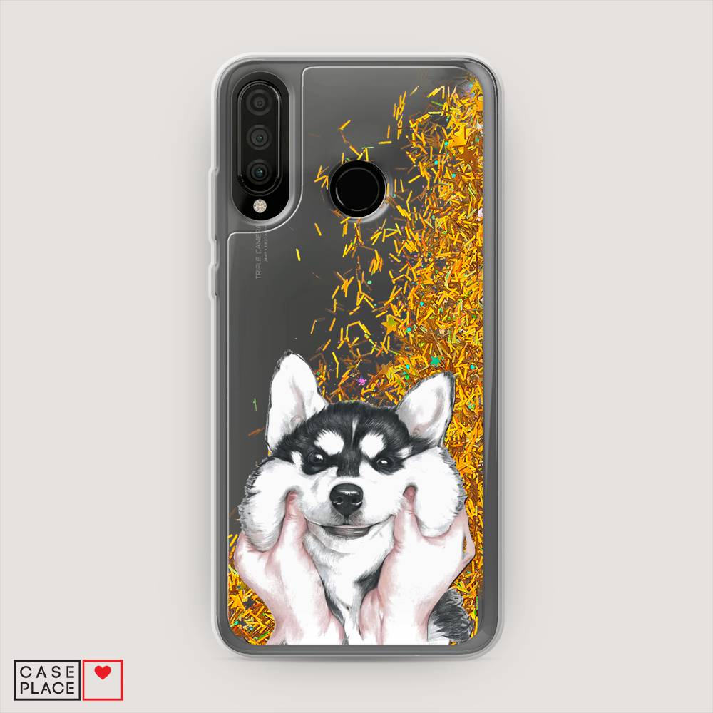 

Чехол Awog на Huawei P30 Lite "Щечки хаски", Серый, 67990-1