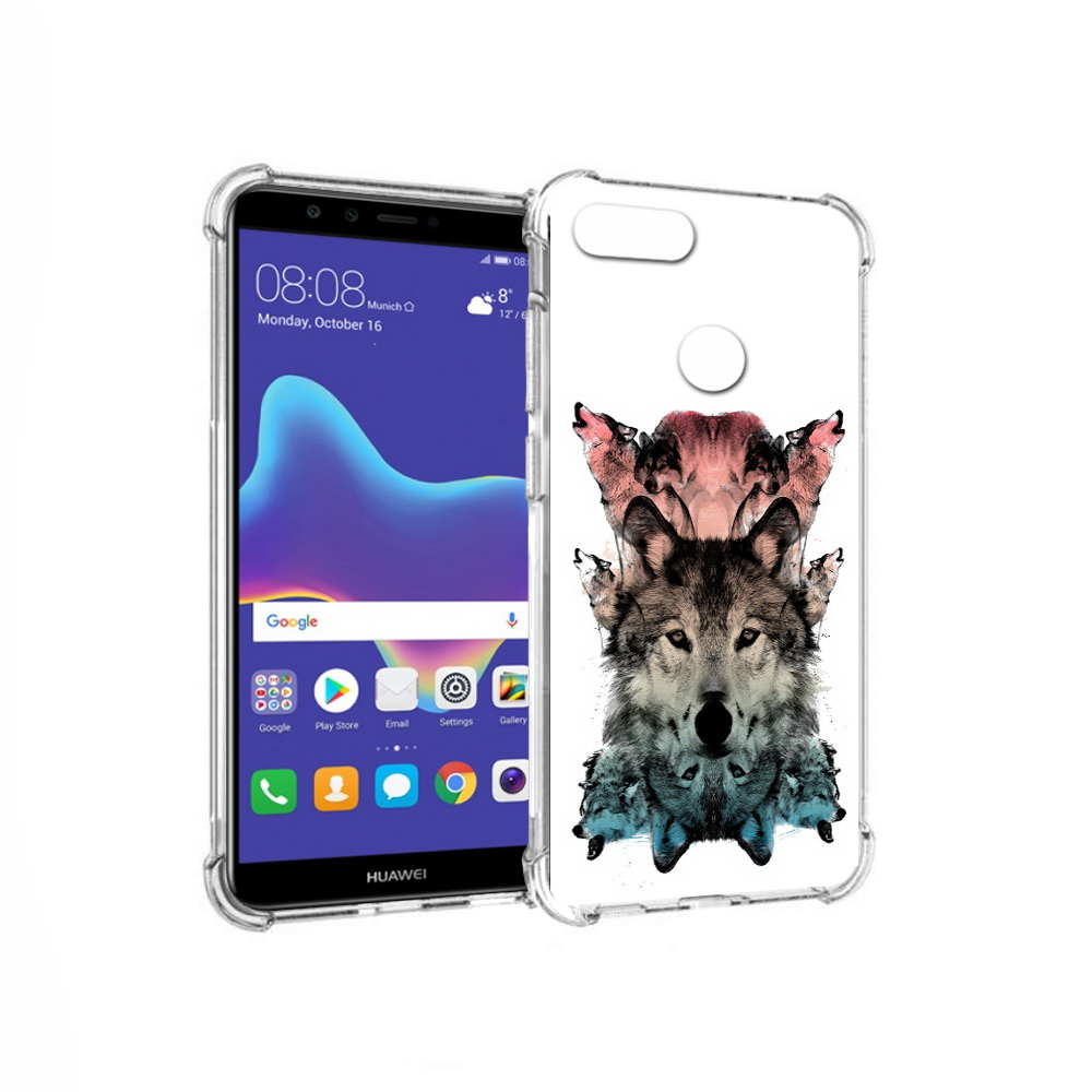 

Чехол MyPads Tocco для Huawei Enjoy 8 Plus стая (PT108787.33.624), Прозрачный, Tocco