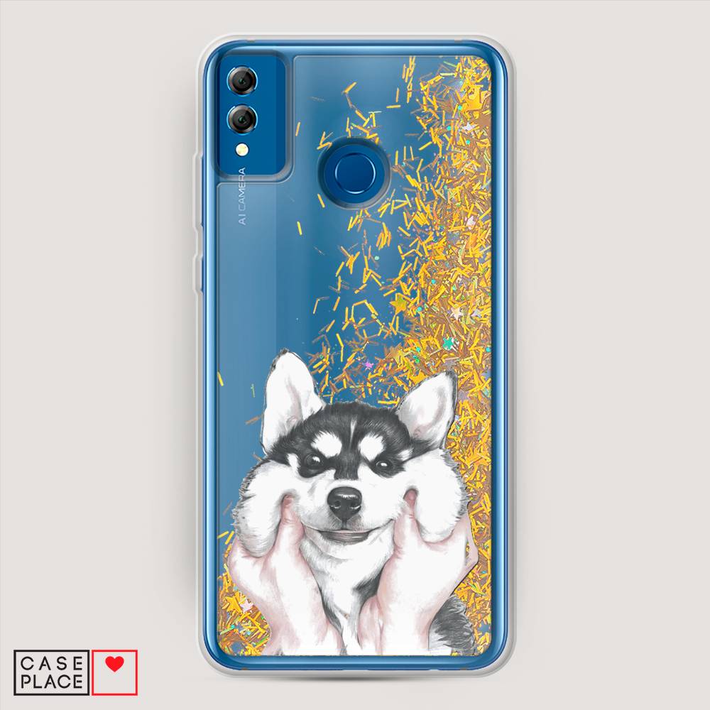 

Чехол Awog на Honor 8X "Щечки хаски", Серый, 66790-1