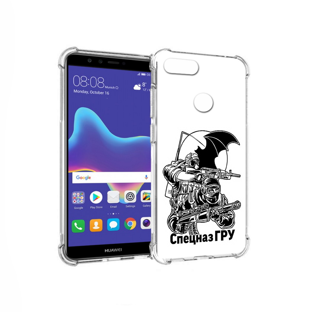 

Чехол MyPads Tocco для Huawei Enjoy 8 Plus спецназ гру (PT108787.33.618), Прозрачный, Tocco