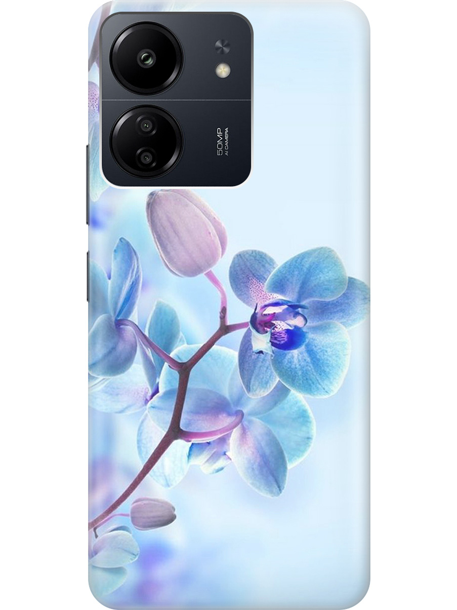 

Силиконовый чехол на Xiaomi Redmi 13C "Синий цветок на синем", Голубой;синий;фиолетовый, 20001464
