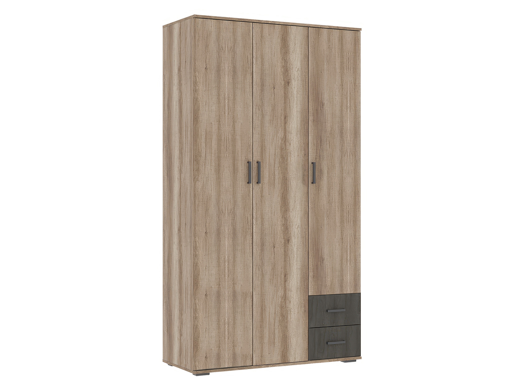 

Распашной шкаф Стендмебель Нельсон Железный камень / Дуб Каньон, Коричневый;серый, Нельсон