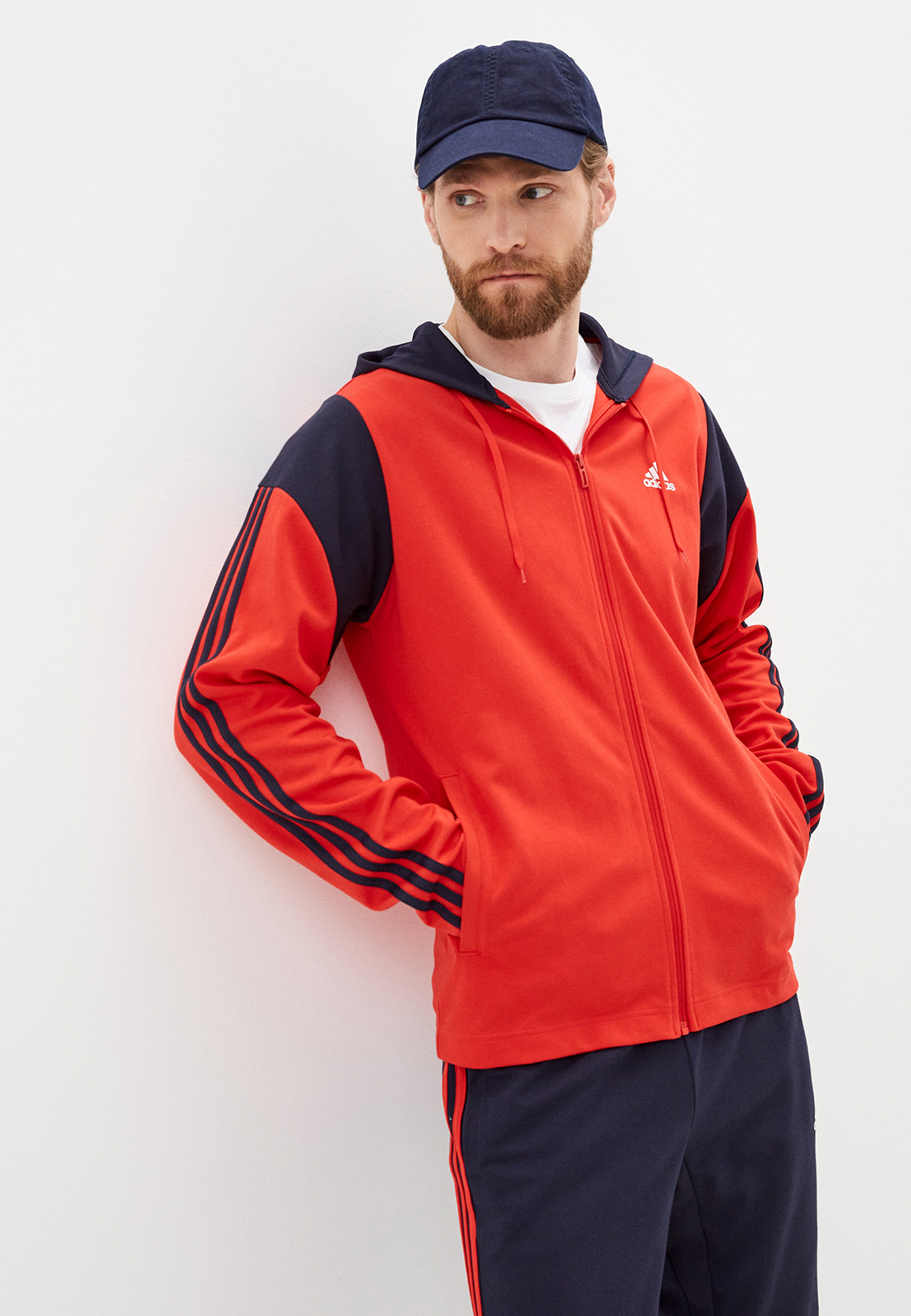 фото Спортивный костюм мужской adidas h42015 красный l