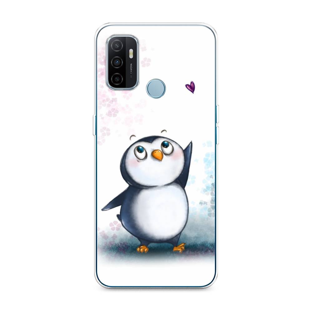 

Чехол Awog на Oppo A53 "Пингвин и сердечко", Разноцветный, 254350-1